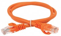 IEK ITK Коммутационный шнур кат. 6 UTP LSZH 1м оранжевый PC07-C6UL-1M фото