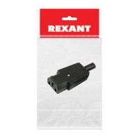 REXANT Сетевой штекер на шнур (1 шт.) (пакет БОПП) 11-0004-9 фото