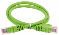 IEK ITK Коммутационный шнур кат. 6 UTP LSZH 0,5м зеленый PC02-C6UL-05M фото