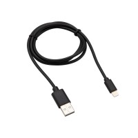 Кабель USB-Lightning для iPhone/2A/1m/PVC/black/ Rexant 18-7050 фото