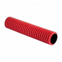 EKF PROxima Труба гофрированная двустенная жесткая ПНД d75 6м (36м/уп.) красная, tr2st-75-6m фото