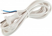 ЭРА Шнур сетевой с вилкой UX-2x0,75-5m-W 5м ПВС 2x0,75мм2 белый Б0048686 фото