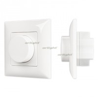Arlight Панель SMART-P14-DIM-P-IN White (230V, 1.5A, 0/1-10V, Rotary, 2.4G) (IP20 Пластик, 5 лет) 033010 фото