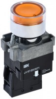 IEK Кнопка LA167-BW3571 d=22мм RC 1з с подсветкой желтая BBT20-BW3571-1-12-67-K05 фото