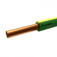 Провод установочный ПуВнг(А)-LS 1х10 ГОСТ (зелено-желтый, РЭК-Pryamian) 0601080301 фото