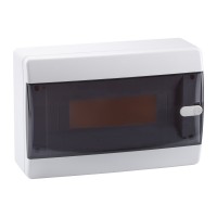 КЭАЗ Корпус пластиковый Навесной OptiBox P-CNK-1-12-IP41 Прозрачная черная дверь 145776 фото
