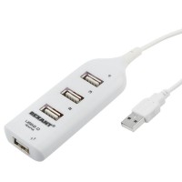 Разветвитель USB 2.0 на 4 порта белый Rexant 18-4105-1 фото