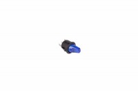 Выключатель клавишный круглый 12V 16А (3с) ON-OFF синий с подсветкой Rexant 36-2591 фото