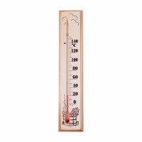 Термометр для сауны, основание - дерево 60х300 мм Rexant 70-0506 фото