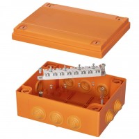 DKC Коробка пластиковая FS с кабельными вводами иклеммниками,IP55,150х110х70мм, 12р, 450V,6A,4мм.кв FSB211204 фото