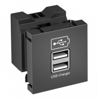 OBO BETTERMANN  Зарядное устройство USB тип А (1,2 А / 2 х 0,6 А, черный) 6105302 фото