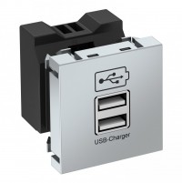 OBO BETTERMANN  Зарядное устройство USB тип А (1,2 А / 2 х 0,6 А, алюминий) 6105304 фото