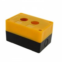 EKF PROxima Корпус КП102 пластиковый 2 кнопки желтый cpb-102-o фото
