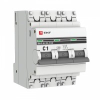 EKF PROxima ВА 47-63 Автоматический выключатель  (С) 3P 1А 4,5kA mcb4763-3-01C-pro фото