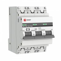 EKF PROxima ВА 47-63 Автоматический выключатель  (С) 3P 3А 4,5kA mcb4763-3-03C-pro фото