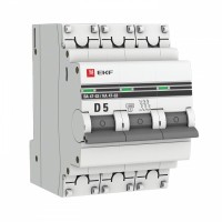 EKF PROxima ВА 47-63 Автоматический выключатель  (D) 3P 5А 4,5kA mcb4763-3-05D-pro фото