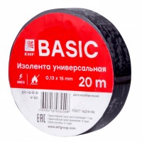 EKF Basic Изолента класс В (0,13х15мм) (20м.) черная plc-iz-b-b фото