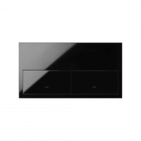 Simon 100 Черный глянец Кит 2 поста, фронт. 1 рамка «минимум» + 2 клавиши выключателей 10020201-138 фото