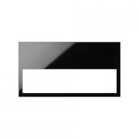 Simon 100 Черный глянец Рамка «минимум» на 2 поста 10001620-138 фото