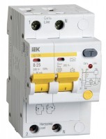 IEK Дифференциальный автоматический выключатель АД12М 2Р B25 30мА MAD12-2-025-B-030 фото