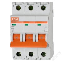 TDM Автоматический выключатель ВА47-29 3Р 63А 4,5кА х-ка В SQ0206-0048 фото