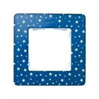 Simon 82 Detail Сине-фиолетовый, звезды Рамка