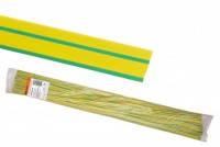 TDM Термоусаживаемая трубка ТУТнг 20/10 желто-зеленая по 1м (50 м/упак) SQ0518-0252 фото