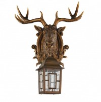 Favourite Hunt Светильник уличный каркас окрашен в коричневый цвет, стекло с эффектом воздушных пузырьков 1*E27*60W, IP44 2078-1W фото