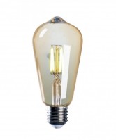 Jazzway Лампа светодиодная (LED) «груша» d64мм E27 300° 4Вт 220-240В прозрачная тепло-белая желтая 2700К .2856937 фото