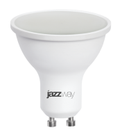 Jazzway Лампа светодиодная (LED) с отражателем d50мм GU10 120° 7Вт 220-240В матовая тепло-белая желтая 3000К .1033550 фото