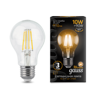 Gauss Лампа Filament А60 10W 930lm 2700К Е27 LED 102802110 фото