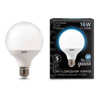Gauss Лампа LED G95 E27 16W 4100K 1/32 105102216 фото