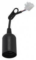 ЭРА ЭРА Патрон Е27 с клеммной колодкой,пластик,черный Б0043677 фото