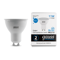 Gauss Elementary Лампа MR16 11W 850lm 6500K GU10 LED 1/10/100 13631 фото