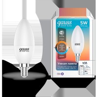 Gauss Лампа Светодиодная Smart Home DIM CCT E14 C37 5 Вт 1110112 фото