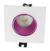 Denkirs DK3071-WH+PI Встраиваемый светильник, IP 20, 10 Вт, GU5.3, LED, белый/розовый, пластик DK3071-WH+PI фото