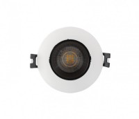 Denkirs DK3020-WB Встраиваемый светильник, IP 20, 10 Вт, GU5.3, LED, белый/черный, пластик DK3020-WB фото