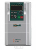 DEKraft Преобразователь частоты DEKV060-1.5кВт 3 фазы 380В с торм. модулем DEKV060G1R5T4B фото