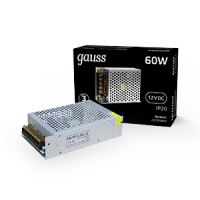 Gauss Блок питания LED STRIP PS 60W 12V 202003060 фото