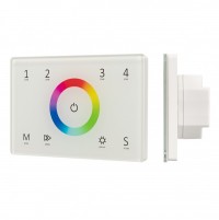 Arlight Панель Sens SMART-P83-RGB White (230V, 4 зоны, 2.4G) (IP20 Пластик, 5 лет) 028402 фото