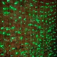 NEON-NIGHT Светов. занавес 3м светодиод. (LED) зеленый 45Вт 220-230В 235-154-6 фото