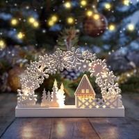 ЭРА EGNDS-01 Новогодний декоративный светильник Сказка, с подсветкой, 32*20 см, 2АА, IP20 Б0051928 фото