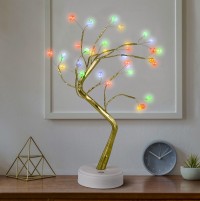 ЭРА ЕGNID - 36M Декоративный светильник Дерево с самоцветами h 45 см, мультиколор, 36 LED, 3*АА, IP20 Б0051948 фото