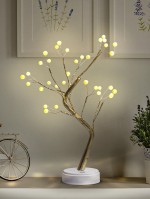 ЭРА ЕGNID - 36W Декоративный светильник Жемчужное дерево h 45 см, теплый свет, 36 LED, 3*АА, IP20 Б0051949 фото