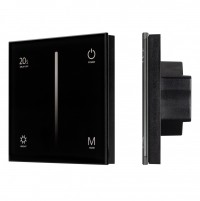 Arlight Панель SMART-P6-DIM-G-IN Black (12-24V, 4x3A, Sens, 2.4G) (IP20 Пластик, 5 лет) 034780 фото