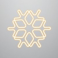 NEON-NIGHT Фигура «Снежинка» из гибкого неона, 60х60 см, цвет свечения теплый белый 501-326 фото