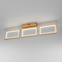 Eurosvet Потолочный светодиодный светильник 90223/3 матовое золото a050147 фото