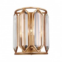 Favourite Royalty Светильник настенный золотисто-коричневый металл, прозрачный хрусталь высшего качества 1*E14*40W 2021-1W фото