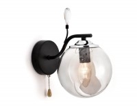 Ambrella Настенный светильник с выключателем TR9080 BK/SM черный/дымчатый E14 max 40W 240*150*230 TR9080 фото