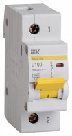 Автоматический выключатель 1П 100А C 10кА ВА47-100 IEK MVA40-1-100-C фото